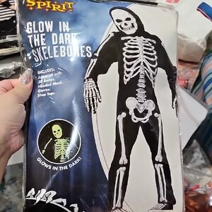 Spirit Glow Skeleton Kids Costume - Black and White